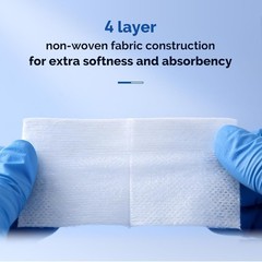 AMD RITMED Nonstick Gauze Dressing Pads, 4-Ply 2×2 Inch (400 sponges ) Sterile