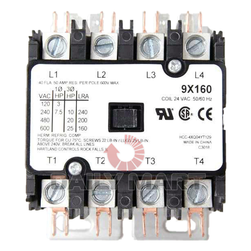 New In Box 9X160 HCC-4XQ04YT129 AC Contactor