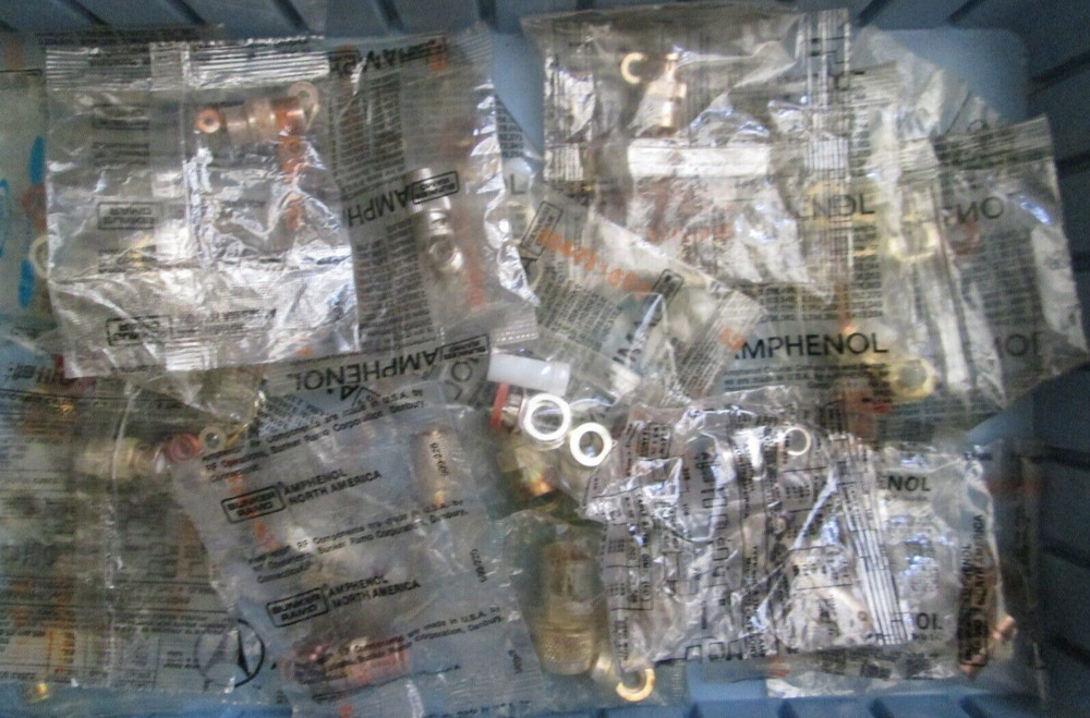 Amphenol RF Connectors & parts US Made Factory sealed bags N-type & TNC plug
