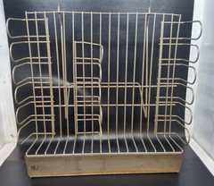 Vintage General Store Wire Retail Display Shelf Freestanding / Wall Mount