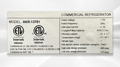 54″ Premium Commercial Reach-In Refrigerator Two Door Stainless Steel NSF ETL