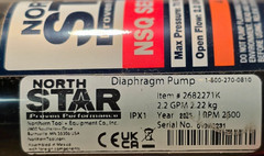 Northstar NSQ Series 12V On-Demand Sprayer Diaphragm Pump 2.2 GPM
