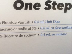 Varnish 5% Sodium Fluoride Mint Flavor 50/Box 0.4 ml unit dose made in USA
