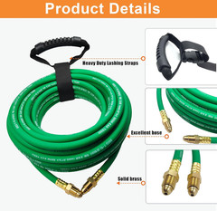 50FT Argon Gas Hose, Inert Gas Welding Hoses for MIG/TIG Welding Regulator, Argo