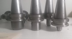 Lot of 10 BT40 Tool Holders – No Pull Studs, No Collets, Pre-Owned. No Tooling