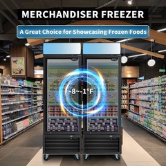 Commercial Reach in Freezer Glass Door Display Merchandiser Restaurant NSF 27″ W
