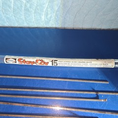 Harris Stay-Silv 15% Flat Brazing Rods .050” X 1/8”. 15 Full Sticks, 8 Partial.