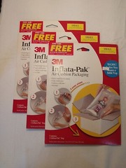 3M Inflatable Mailers Various Sizes Inflata-Pak Air Cushion Packaging lot 6 NOS