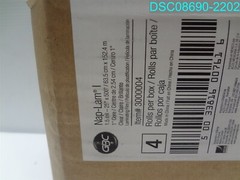 QTY= 1 BOX OF 4 ROLLS: Nap-Lam I Roll Film, 1.5 Mil, 25? X 500 Ft, Gloss Clear