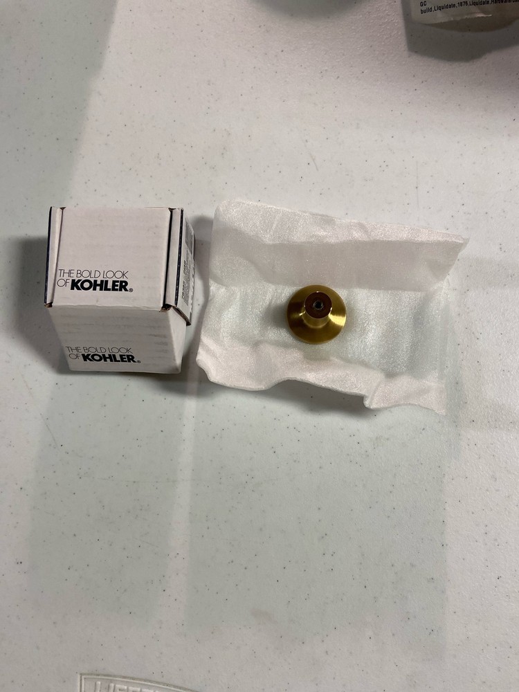 Kohler K-78385-2MB 1.5″ Mushroom Knob – Vibrant Brushed Moderne Brass