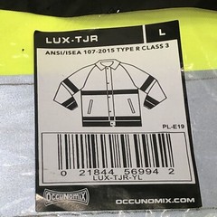 OccuNomix Type R Class 3 High-Vis Breathable Rain Jacket – LUX-TJR Size Large