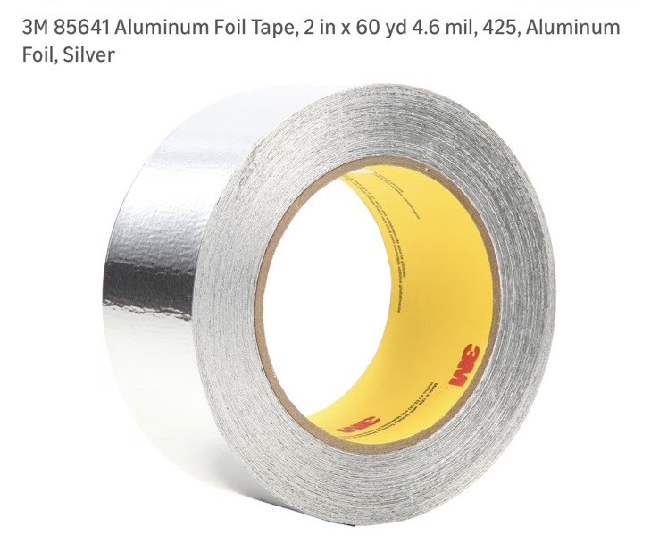 3M Aluminum Foil – 2″- inch X 60 Yards DWB Silver Tape 4.6 mil HVAC NEW 465