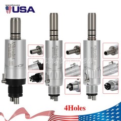 1-10 Dental Slow Low Speed Handpiece Air Motor E-type 4 Holes Micromotor