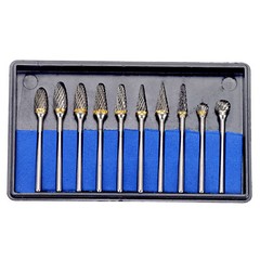 10pcs Dental Tungsten Carbide Burs Cutter Polishers & Finishers 2.35mm HP Shank