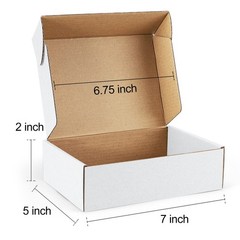 Small Shipping Boxes 7x5x2 Corrugated 25 Pack