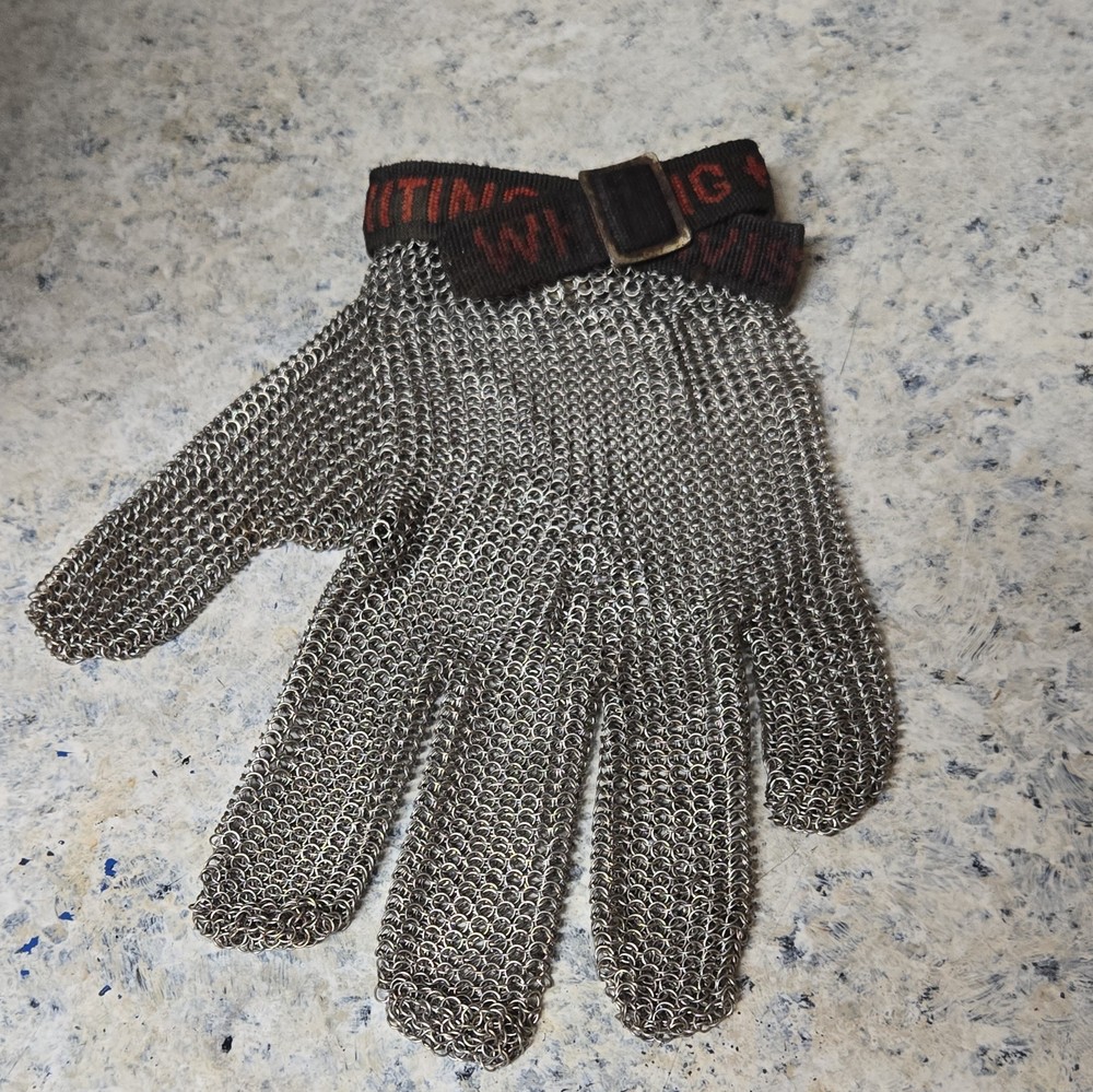 Whiting Davis Safety Stainless Steel Mesh Fabric Cutters Safety Protective Glove