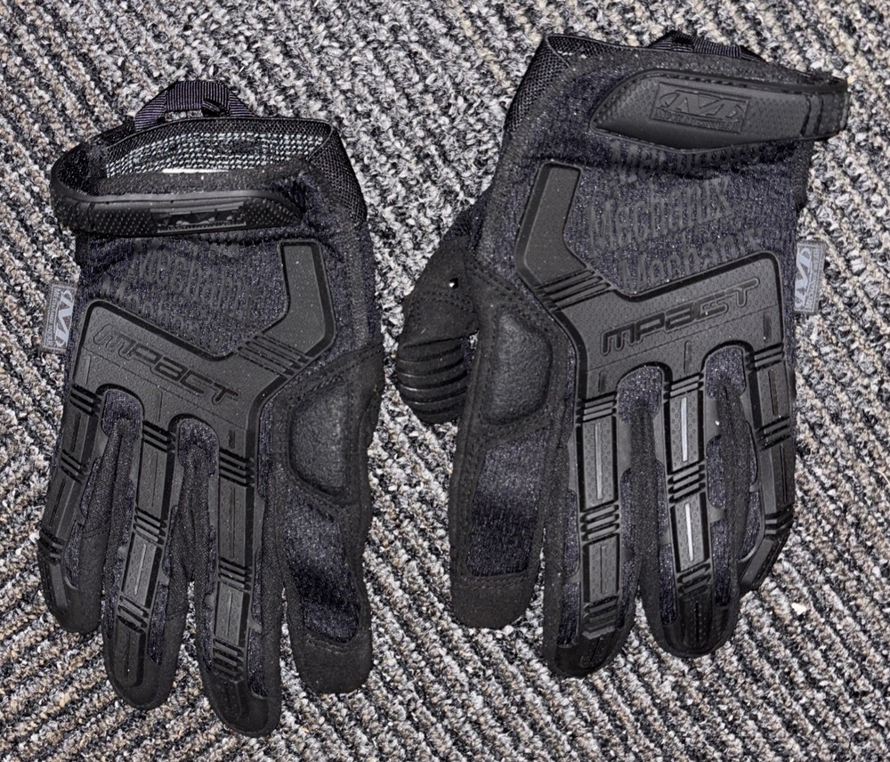 Free Ship Mechanix Wear M-Pact TAA Covert Anti-Static Impact Gloves XL Black
