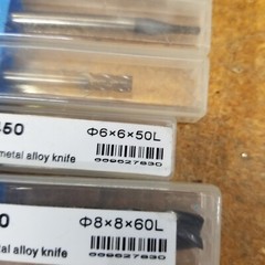 TUP T450 End Mill Cutters for CNC Engraving/Milling – Lot of 5