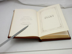 Journal Diary 6″ Leather Hardcover 320 Lined Pages Graphic Image Black
