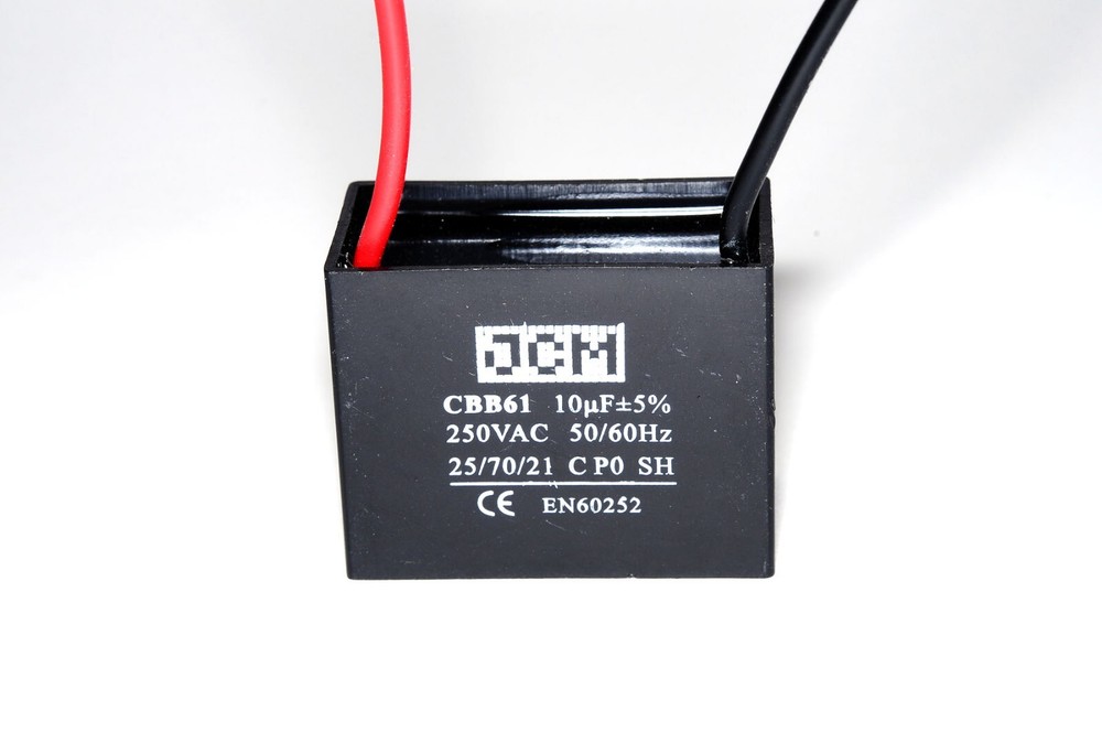 CEILING FAN CAPACITOR 10UF 250V AC 10 UF 250VAC MOTOR ELECTRIC CAP 10MFD MFD