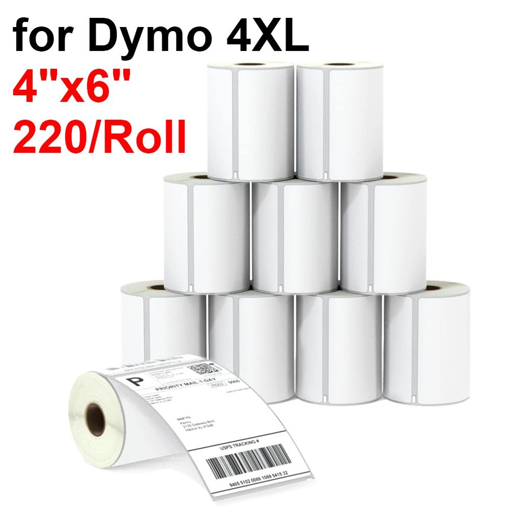 4×6 Direct Thermal Shipping Labels 220 Per Roll Compatible with Dymo 4XL 1744907