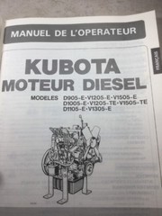 Kubota Diesel Engine Operators Manual See Models In Description