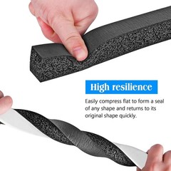Foam Strips with Adhesive, 1 Inch Wide X 1 Inch Thick, Neoprene Weather Strip…