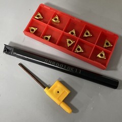 1* SNR0010K11 Lathe Threading Boring Turning Tool Holder With + 10Pcs 11IR A60