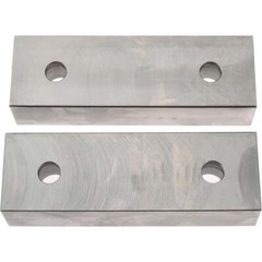 1 Pair Gibraltar Soft Steel Vise Jaws, Flat/No Step, 1-1/2″ Thick, for 6″ Vise