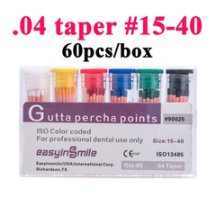 Dental Endo Gutta Percha Points Endodontic Obturation 02.04.06 Taper Easyinsmile