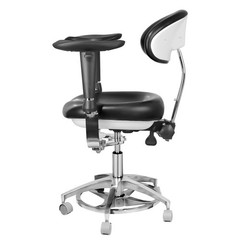 Imported PU Leather Dental 360° Mobile Dynamic Adjustable Chair with Armrest USA