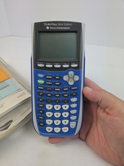 Texas Instruments TI-84 Plus Silver Edition Graphing Calculator Blue/Gray