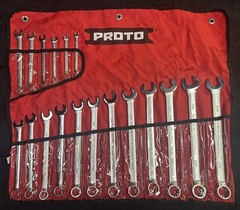 Proto J1200R-MASD 18 Pc. Metric Combination ASD Wrench Set-12 Point Barely Used