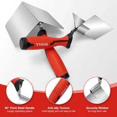SHALL 2-Piece Drywall Corner Tool Set, 5” Outside Corner Knife & 3-1/2” Inside