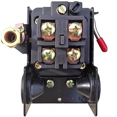 Air Compressor Pressure Switch 90-125 PSI, 26A Heavy Duty 1/4″ NPT Single Por…