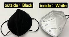 LOT Black KN95 Protective 5 Layer Face Mask BFE 95% Disposable Adult Masks