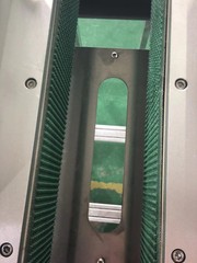 Hugger Belt Conveyor, Side Grip for Bottomless Transfer Conveyor & Bottom Coding