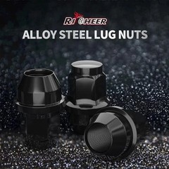 24pcs Lug Nuts for F150 One-Piece OEM M14x1.5 Black 24PCS-2015-2025 F150
