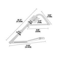 Attic Ladder Hinge Arms For 2010-UP Werner 55-2 Mk 5, WU2210, W2208, W2210 -Pair
