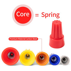 122 Pcs Wire Connectors Nuts Assortment Kit, 5 Size Colorful Electric Wire Caps