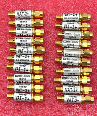 MINI-CIRCUITS 2 dB ATTENUATOR VAT-2+ FXD SS SMA 50 OHM 6 GHz (LOT of 20)