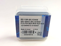 Iscar IDI 0547-SG IC908 IDI 139-SG 0.547″ (13.9mm) Carbide Drill Inserts (2 pcs)