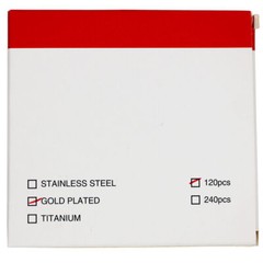 120/packDental 24K gold Plated Assorted Dental Conical Screw Posts Kits Refills
