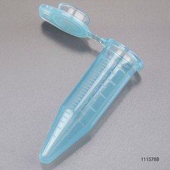 Globe Scientific 111578B Centrifuge Tube, 0.62 In Dia, Blue, Pk200