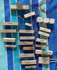 22 PCS Ceramic Power Resistor Assortment Various Wattages/Values Axial leads