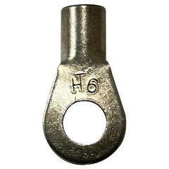 (25) Non-Insulated 6 Gauge 5/16″ Ring Terminal Uninsulated Wire Connector – USA