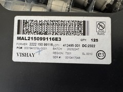 125Pcs MAL215099116E3 Vishay Aluminum Electrolytic Cap SMD 1000uF 50V 18x18x16mm