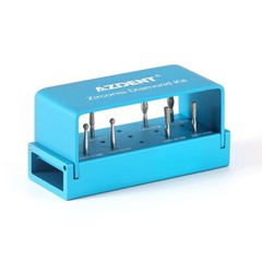 Kit de Fresas de Diamante para Zirconia FG 1.6mm para Turbina de Alta Velocidad