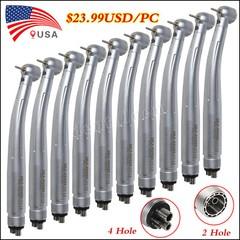 E-Type Dental High Speed LED Handpiece Standard Head Push 2/4Hole CE