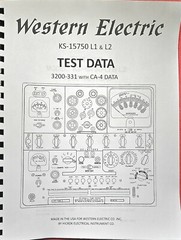 WESTERN ELECTRIC KS-15750-L1 & L2 Tube Test Data, ALL the Data There Is.